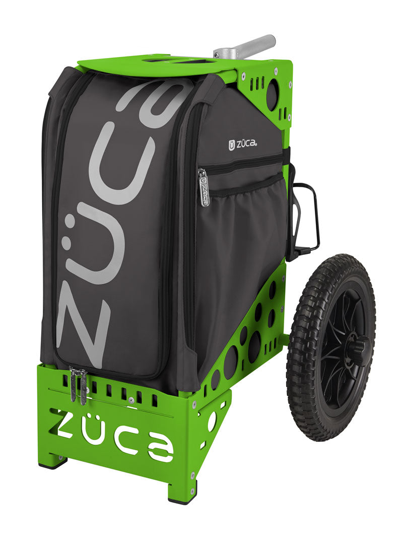 Disc Golf Cart Gunmetal/Green Black Bundle