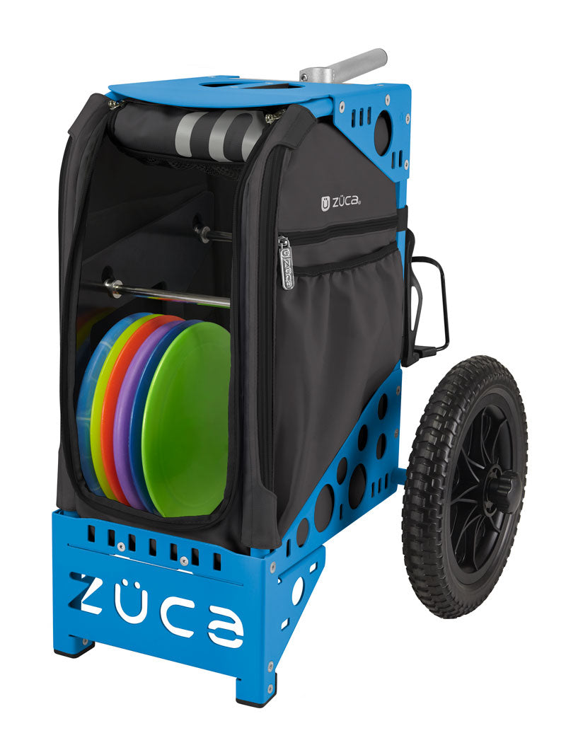 Disc Golf Cart Gunmetal/Blue Blue Bundle