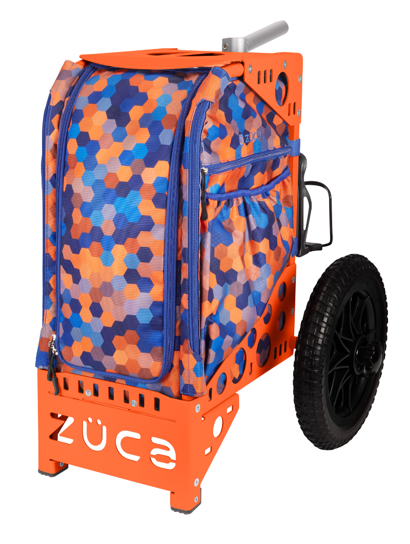 Garrett Gurthie Disc Golf Cart - orange/black wheels