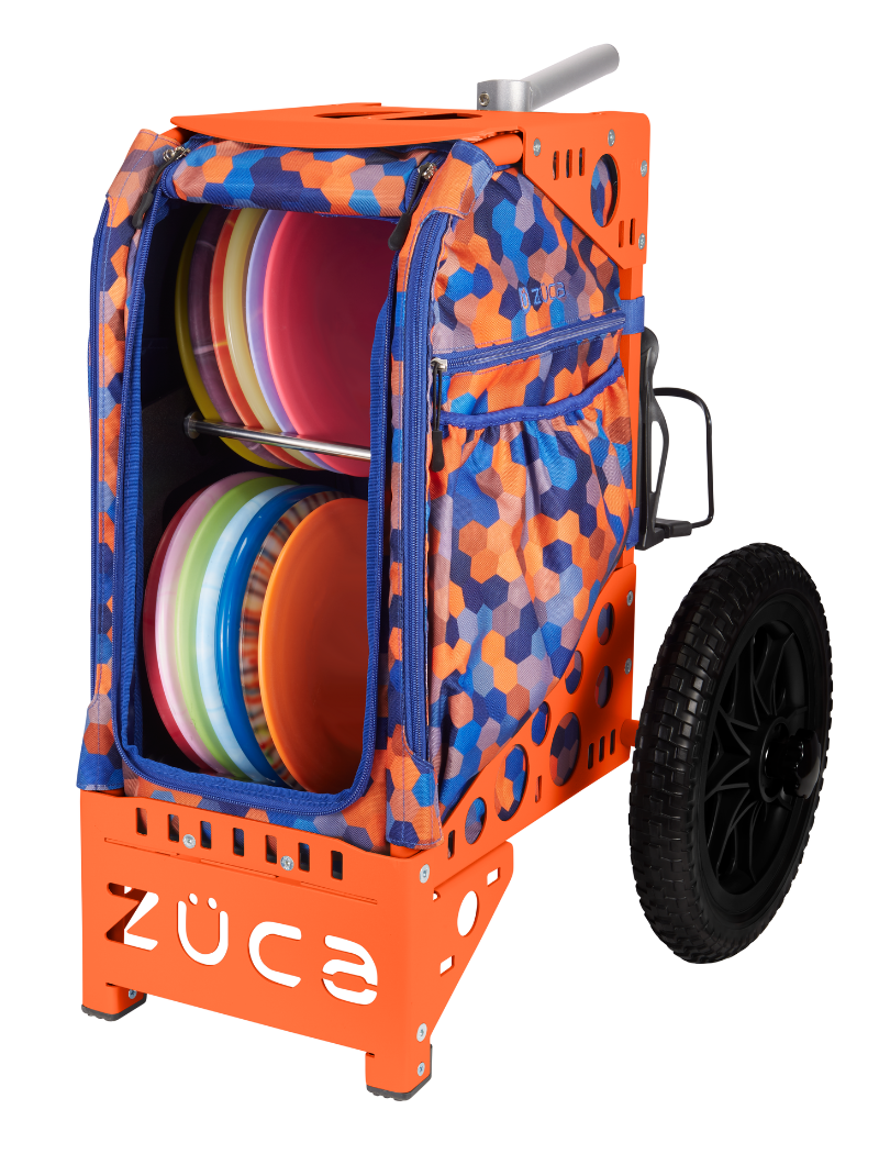 Garrett Gurthie Disc Golf Cart - orange/black wheels