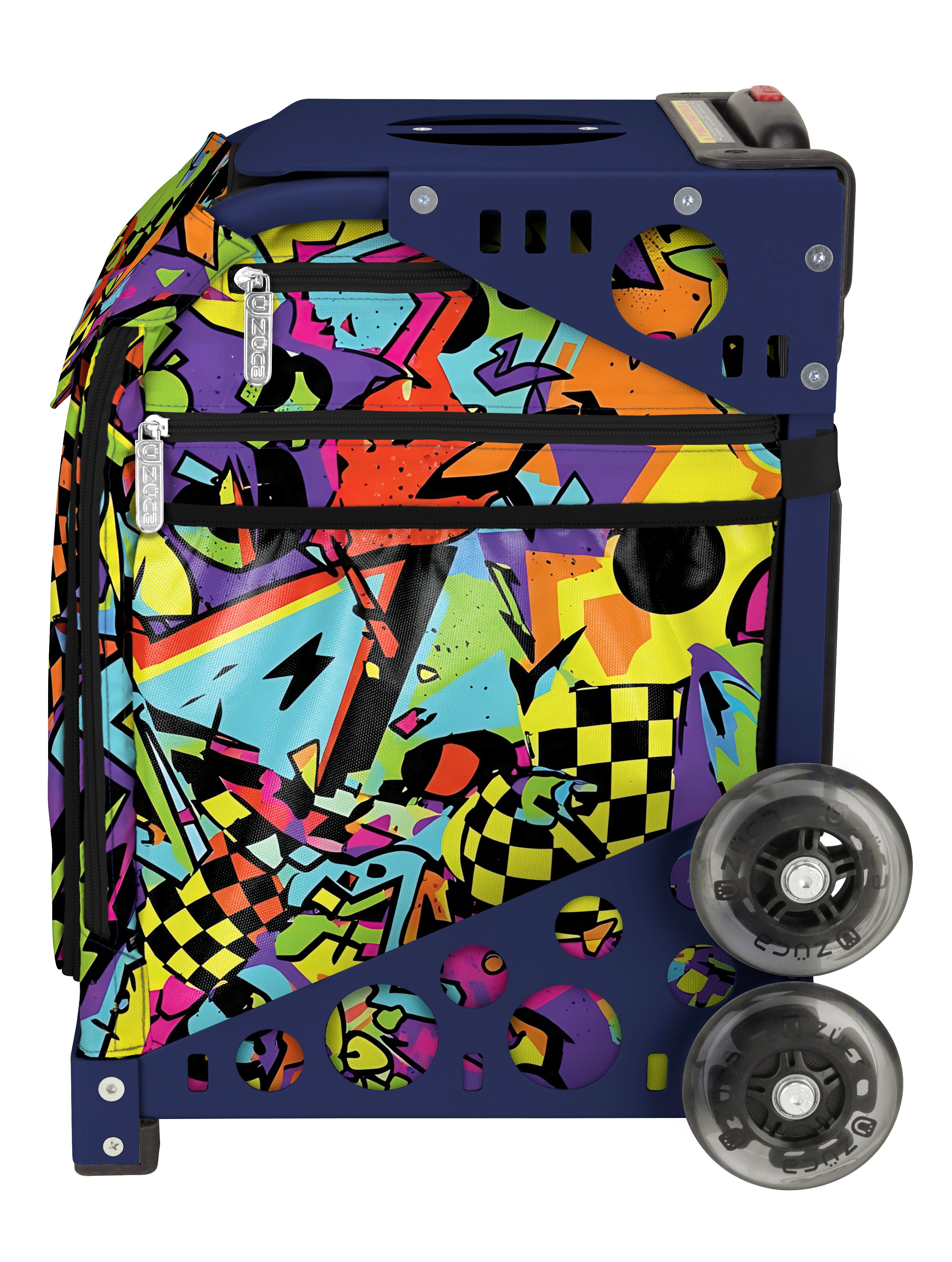 Urban Pulse Sport + Lunchbox - Navy_frame_flashing_wheels