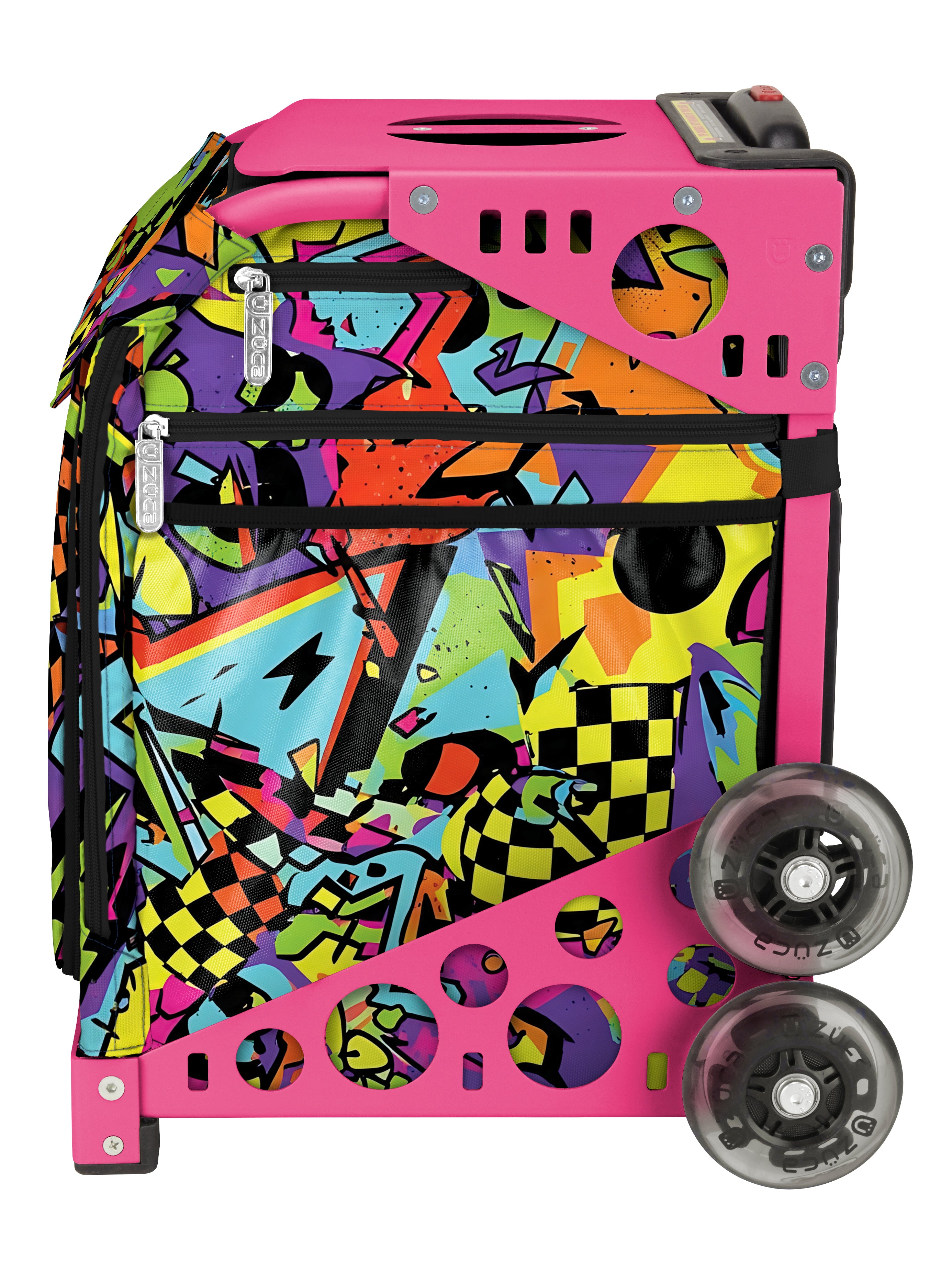 Urban Pulse Sport + Lunchbox - Pink_frame_flashing_wheels