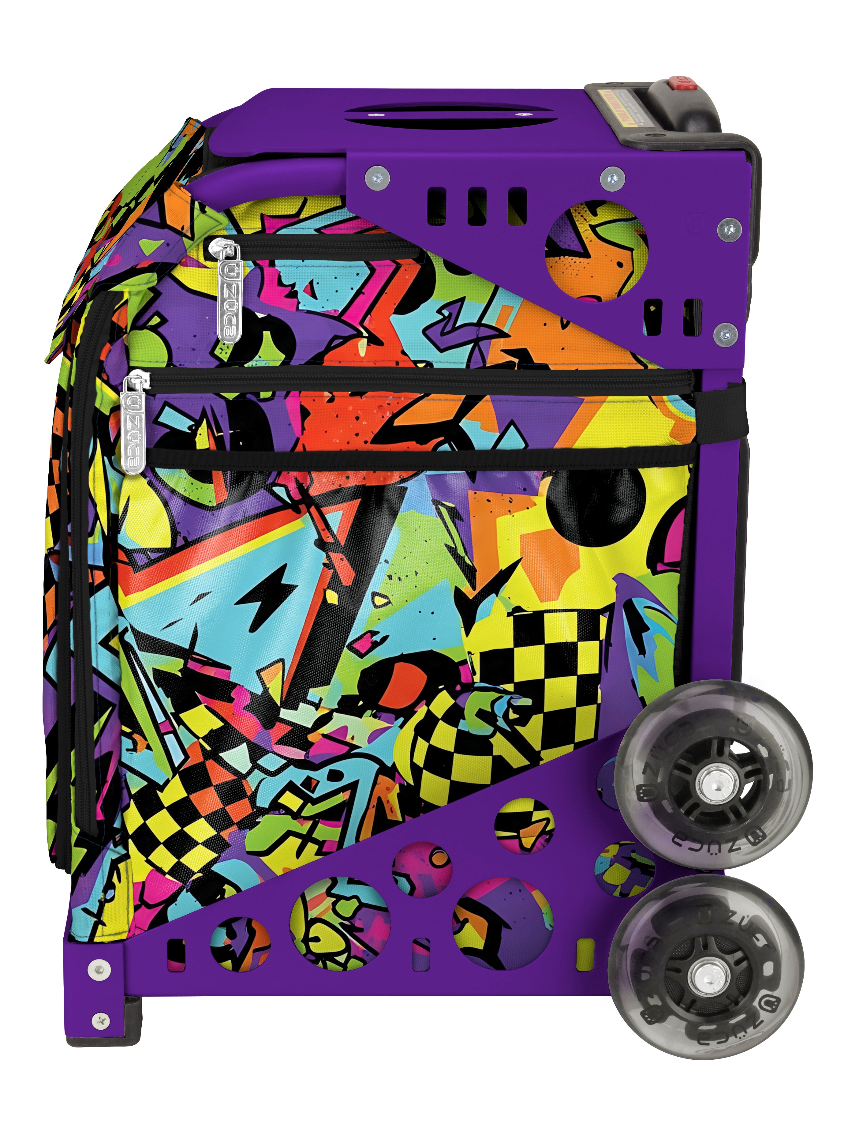 Urban Pulse Sport + Lunchbox - Purple_frame_flashing_wheels