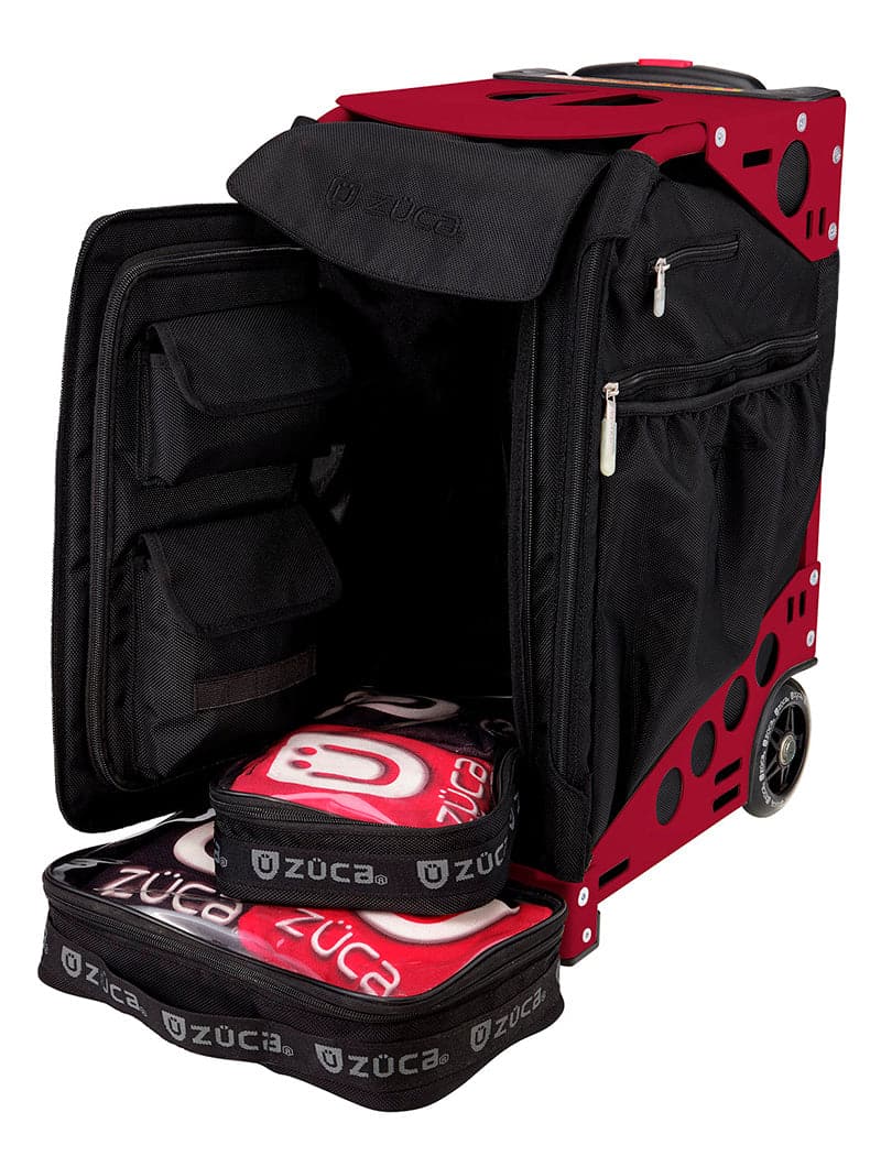 Cornhole Pro Black - candy red